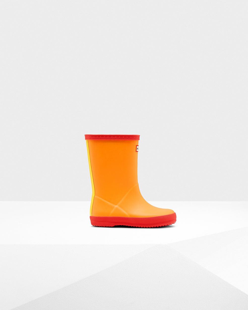 Bottes de Pluie Hunter Original First Classic Enfant Orange/Jaune VJHNFLR-82